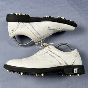 Footjoy Icon Wingtip Golf Shoes Men’s Size 7.5 White Athletic Sneakers 52245